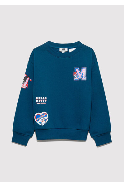 Mavi Hello Kitty Printed Navy Blue Sweatshirt 7S10164-89110