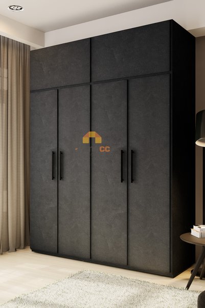 HOMECC İNTERİOR Adhesive Foil - Natural Stone Black Foil Covering Paper - Furniture Wall Door - 120cm Wide - St676