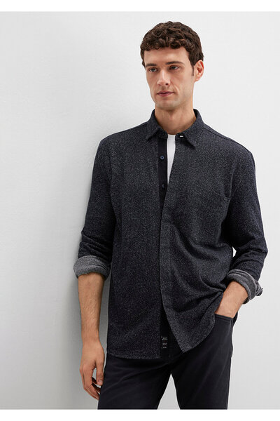 Mavi Black Navy Blue Shirt Loose Fit / Relaxed Fit 0211764-70497