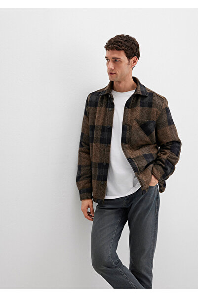 Mavi Μάλλινο μεικτό καρό μπουφάν oversized / Φαρδιά εφαρμογή 0110749-91230