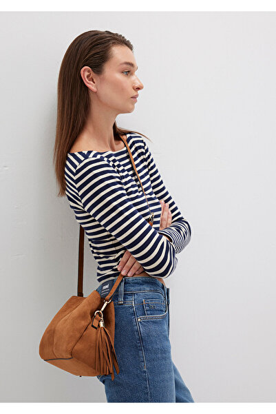 Mavi Faux Suede Brown Crossbody Bag 1913391-70304