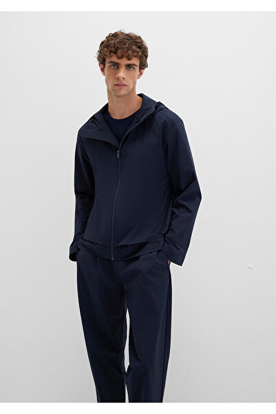 Mavi με κουκούλα Αθλητικό μπουφάν Navy Blue Regular Fit / Normal Cut 0110728-86623