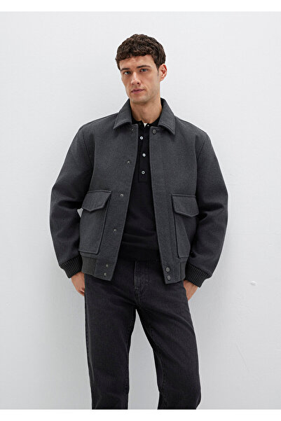 Mavi Wool Blend Anthracite Jacket Regular Fit / Regular Cut 0110658-80023