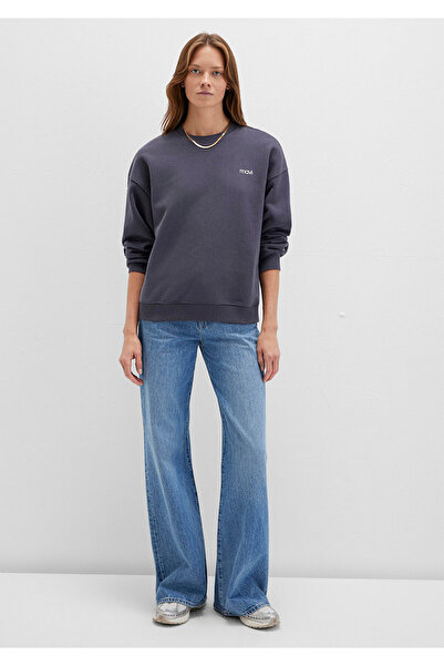 Mavi Logo Printed Anthracite Sweatshirt 1S10490-80932