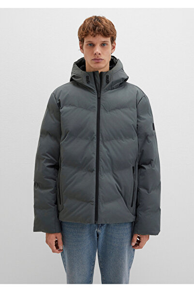 Mavi Water Repellent K Hooded Green Inflatable Coat 0110651-71598