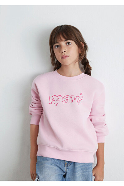 Mavi Rosa Sweatshirt mit Katzen-Logo-Aufdruck 7S10162-70973