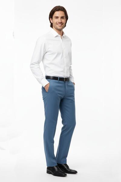 Günce Men's Classic Fabric Pants Lycra Fabric Bgl-St02205