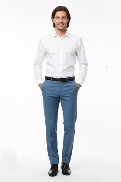 Günce Men's Classic Fabric Pants Lycra Fabric Bgl-St02205