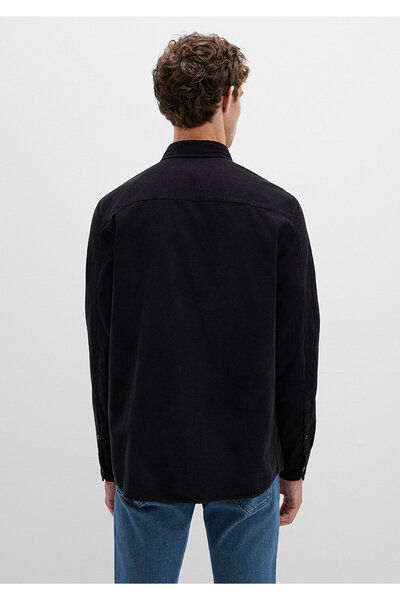 Mavi Μαύρο βελούδινο πουκάμισο Regular Fit / Κανονική εφαρμογή 0211746-900
