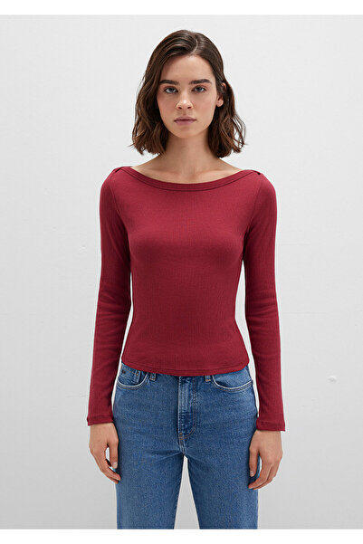 Mavi Long Sleeve Red Basic T-Shirt Slim Fit / Slim Fit 1613622-70430