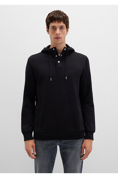 Mavi Black Hooded Black Sweatshirt 0S10384-900