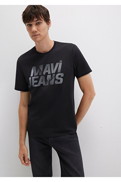 Mavi Logo Printed Black T-Shirt Regular Fit / Regular Cut 0610260-900