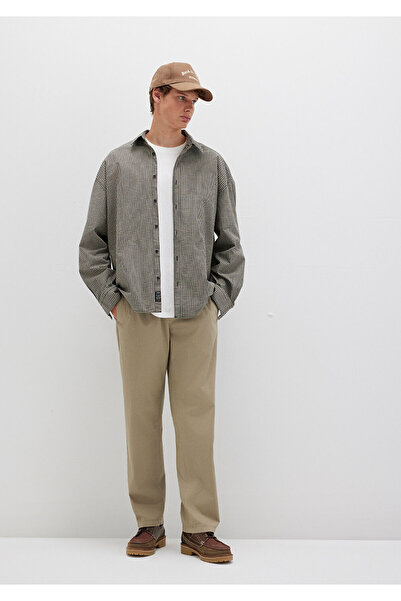 Mavi Beige Trousers with Stitching Detail 0010477-86749