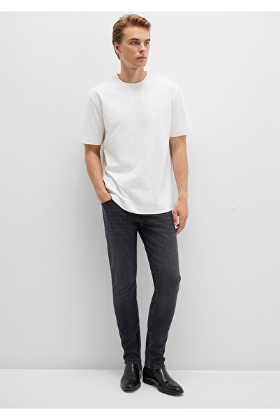 Mavi Crew Neck Ecru Basic T-Shirt Loose Fit / Loose Casual Cut 0612864-70057