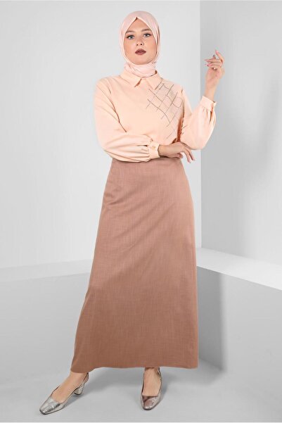 Alvina Plus Size Stone Detailled Tunic 20236