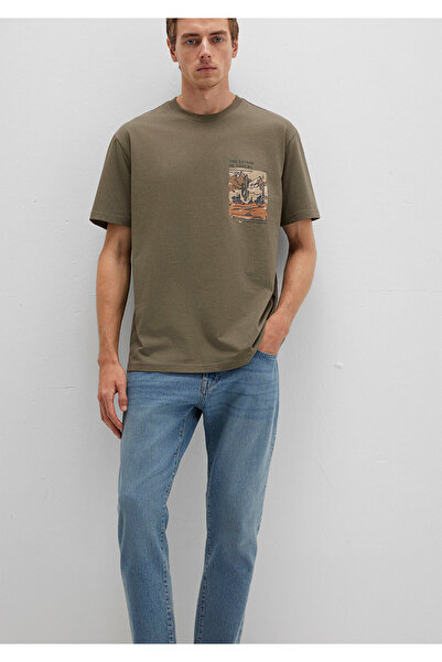 Mavi Τυπωμένο μπλουζάκι χακί Loose Fit / Loose Fit 0612822-70377