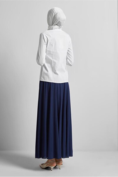 Alvina Shirt Collar Bluz 45711