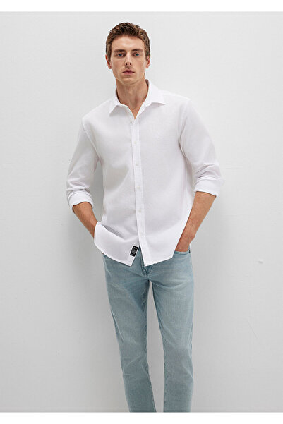 Mavi Λευκό πουκάμισο Slim Fit / Slim Fit 0211656-620