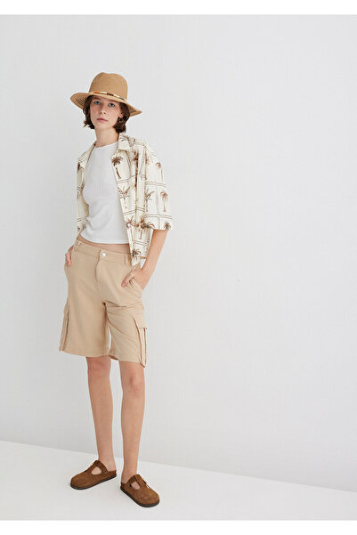 Mavi Beige Cargo Shorts 1410233-87119