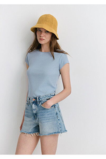 Mavi Cherry 90S Vintage Light Blue Jean Shorts 1410022-89733