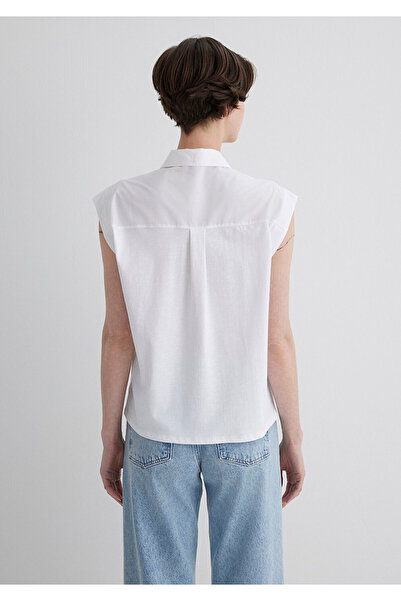 Mavi White Shirt Loose Fit / Loose Relaxed Fit 1211092-620