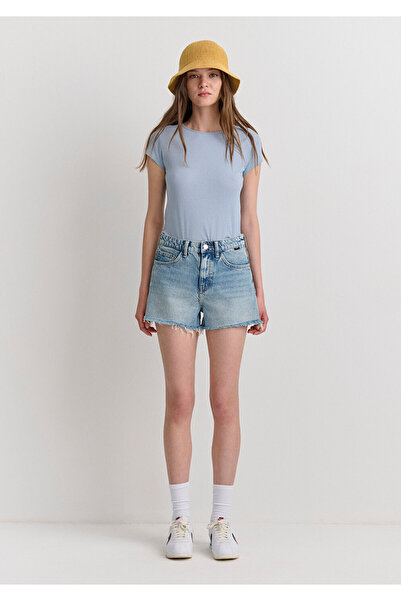 Mavi Cherry 90S Vintage Light Blue Jean Shorts 1410022-89733