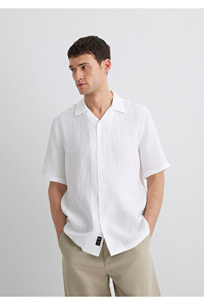 Mavi White Linen Shirt Regular Fit / Regular Cut 0211474-620
