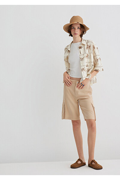 Mavi Beige Cargo Shorts 1410233-87119