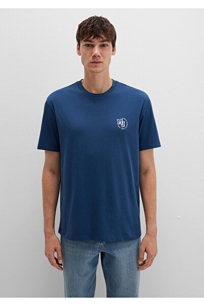 Mavi T-Shirt mit MJ-Logo-Aufdruck, lockere Passform / bequemer Schnitt 0612839-89287