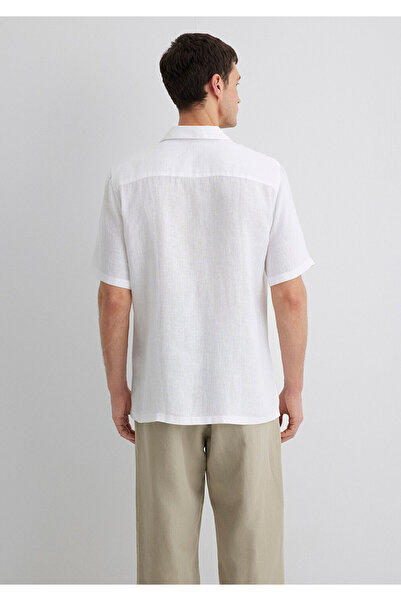 Mavi White Linen Shirt Regular Fit / Regular Cut 0211474-620