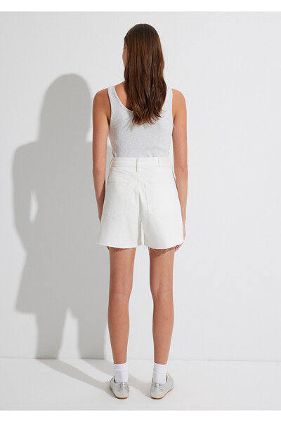 Mavi Millie 90S White Jean Shorts 1458989753