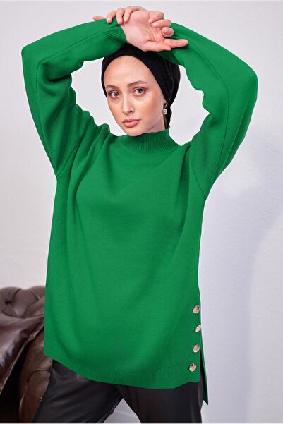 TRENDTESETTÜR ΓΥΝΑΙΚΕΙΟ ΠΡΑΣΙΝΟ (BENETTON) ΠΛΕΚΤΟ ΤΟΥΝΙΚ T 4808