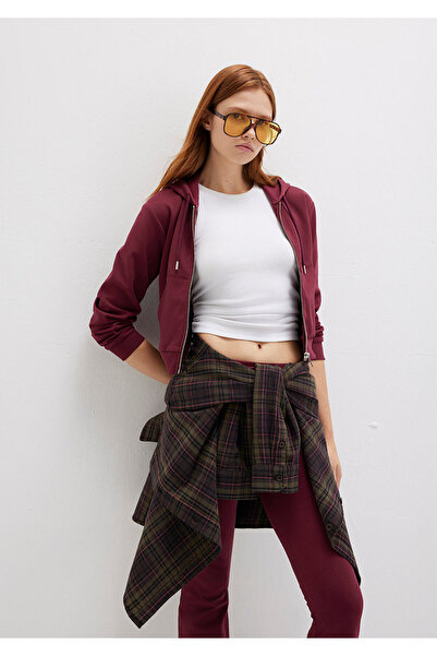 Mavi Φούτερ με κουκούλα Claret Red Interlock 1S10424-70394