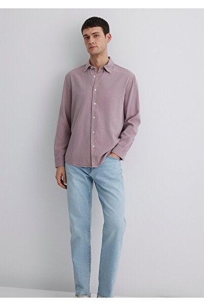 Mavi Linen Blend Pink Tencel Tm Lyocell Shirt Regular Fit / Regular Cut 0211482-89596