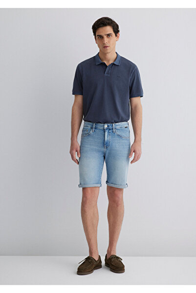 Mavi Brian 90S Vibrant Blue Jean Shorts 0418489818