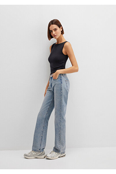 Mavi Boat Neck Μαύρο Πολυαμίδιο Μπάλα Εφαρμοσμένο / Περικοπή που εφαρμόζει το σώμα 1613497-900