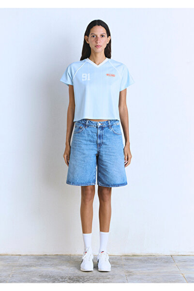 Mavi Tricou cu imprimeu albastru 91 MJ, croială normală 1613063-80213