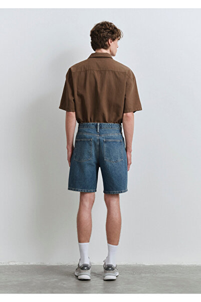 Mavi Houston Street Indigo Blue Jean Shorts 0410672-89805