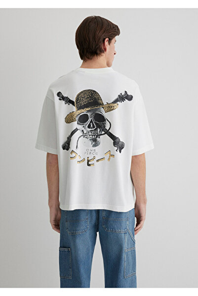 Mavi Футболка з принтом One Piece, екрю, бокс-крій 0612663-70057