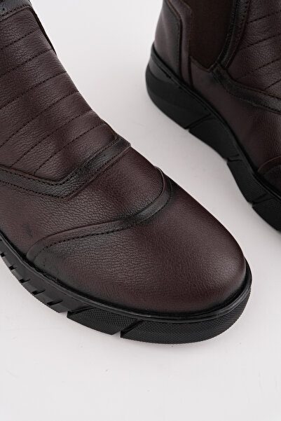 Deripabuc Genuine Leather Brown Men's Leather Boots Mrd15-0831