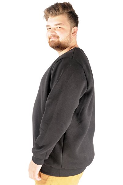 ModeXL Ανδρικός γιακάς Sweat Bis - Mode XL Recycle Black B20531
