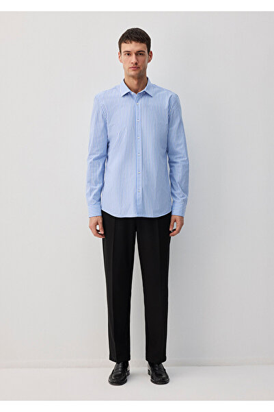 Mavi Easy-Iron Striped Blue Shirt Slim Fit / Slim Fit 0211572 -83767