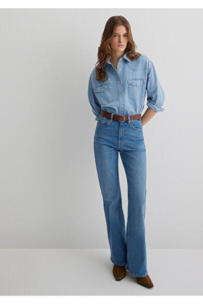 Mavi Pantaloni de jeans albastru indigo în formă de aur Los Angeles 1010349 -89225