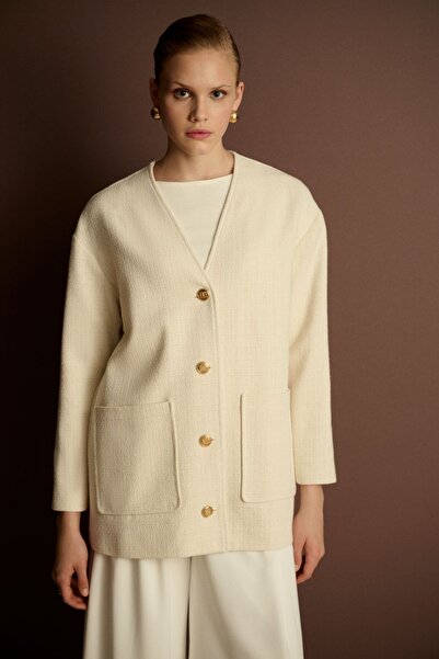 TERZİ DÜKKANI SAVİN TUVİT CEKET EKRU