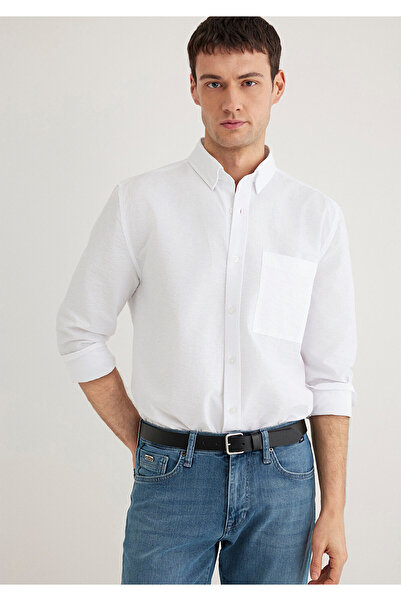 Mavi Λευκό πουκάμισο Regular Fit 0211527 -620