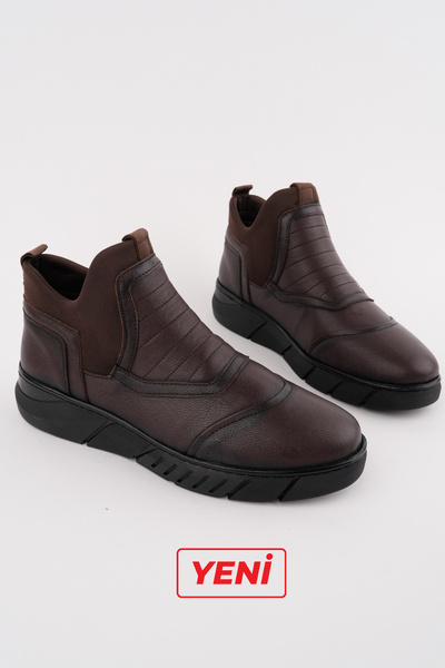 Deripabuc Genuine Leather Brown Men's Leather Boots Mrd15-0831