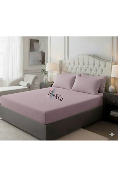 She&Co Double Personal Elastic Bed Sheet Set - 3 Pieces | Mystery