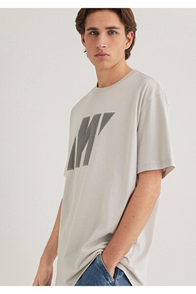 Mavi Pro Logo Γκρι T-Shirt Loose Fit / Loose Relaxed Fit 0612751 -70080