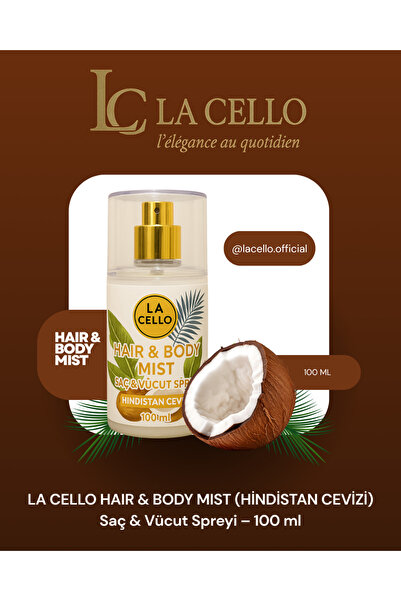 LA CELLO HİNDİSTAN CEVİZLİ SAÇ VE VÜCUT SPREYİ