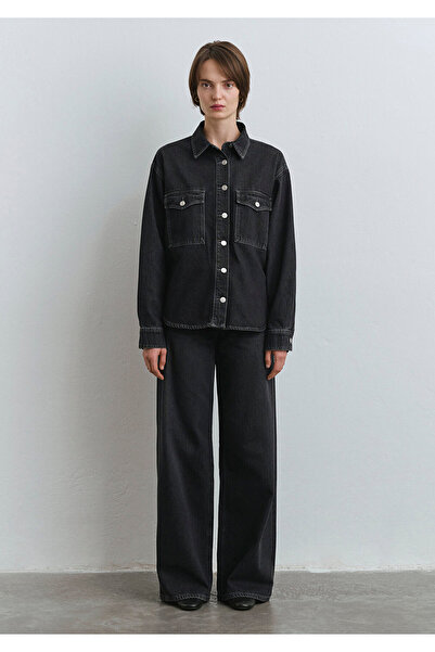 Mavi Bekka Classic Denim Anthracite Jean πουκάμισο Boyfriend 1211000 -89238